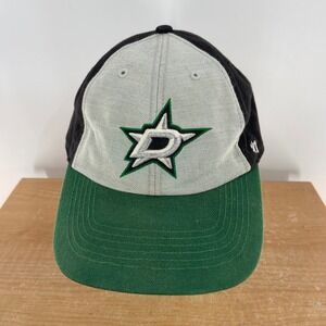 47 Brand NHL Dallas Stars Baseball Cap Hat Black Green Grey Adjustable